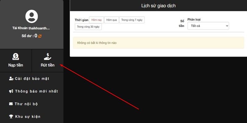 Hiển thị chi tiết lịch sử giao dịch giúp người chơi theo dõi dễ dàng