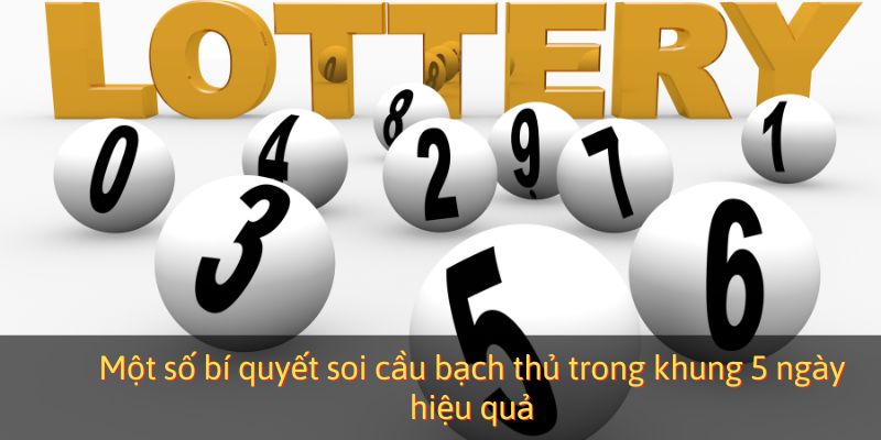 Một số bí quyết soi cầu bạch thủ trong khung 5 ngày hiệu quả