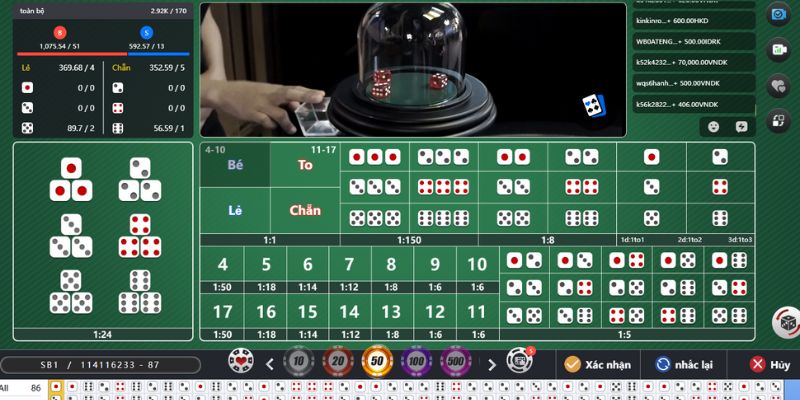 Tài xỉu là trò cá cược chơi nhanh thắng dễ